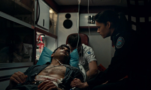 Rookie Blue Sam e Andy na ambulancia